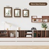 image:imageGolden State Art 11x14 Floating Picture Frame Solid Wood Black2 Pack  Pressed Flower Frame Tempered Glass Front Plexiglass Backdisplay Photo 5x7 to 11x14wall mountingdual hanging orientationBrown