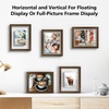 image:imageGolden State Art 11x14 Floating Picture Frame Solid Wood Black2 Pack  Pressed Flower Frame Tempered Glass Front Plexiglass Backdisplay Photo 5x7 to 11x14wall mountingdual hanging orientationBrown