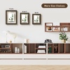 image:imageGolden State Art 11x14 Floating Picture Frame Solid Wood Black2 Pack  Pressed Flower Frame Tempered Glass Front Plexiglass Backdisplay Photo 5x7 to 11x14wall mountingdual hanging orientationDark Brown