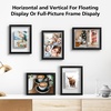 image:imageGolden State Art 11x14 Floating Picture Frame Solid Wood Black2 Pack  Pressed Flower Frame Tempered Glass Front Plexiglass Backdisplay Photo 5x7 to 11x14wall mountingdual hanging orientationBlack