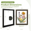 image:imageGolden State Art 11x14 Floating Picture Frame Solid Wood Black2 Pack  Pressed Flower Frame Tempered Glass Front Plexiglass Backdisplay Photo 5x7 to 11x14wall mountingdual hanging orientationDark Brown