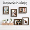 image:imageGolden State Art 11x14 Floating Picture Frame Solid Wood Black2 Pack  Pressed Flower Frame Tempered Glass Front Plexiglass Backdisplay Photo 5x7 to 11x14wall mountingdual hanging orientationBrown