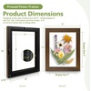 image:imageGolden State Art 11x14 Floating Picture Frame Solid Wood Black2 Pack  Pressed Flower Frame Tempered Glass Front Plexiglass Backdisplay Photo 5x7 to 11x14wall mountingdual hanging orientationBrown