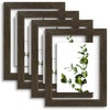 image:imageGolden State Art 11x14 Floating Picture Frame Solid Wood Black2 Pack  Pressed Flower Frame Tempered Glass Front Plexiglass Backdisplay Photo 5x7 to 11x14wall mountingdual hanging orientationDark Brown