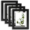image:imageGolden State Art 11x14 Floating Picture Frame Solid Wood Black2 Pack  Pressed Flower Frame Tempered Glass Front Plexiglass Backdisplay Photo 5x7 to 11x14wall mountingdual hanging orientationBlack