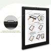 image:imageGolden State Art 11x14 Floating Picture Frame Solid Wood Black2 Pack  Pressed Flower Frame Tempered Glass Front Plexiglass Backdisplay Photo 5x7 to 11x14wall mountingdual hanging orientationBlack
