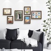 image:imageGolden State Art 11x14 Floating Picture Frame Solid Wood Black2 Pack  Pressed Flower Frame Tempered Glass Front Plexiglass Backdisplay Photo 5x7 to 11x14wall mountingdual hanging orientationBrown