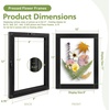 image:imageGolden State Art 11x14 Floating Picture Frame Solid Wood Black2 Pack  Pressed Flower Frame Tempered Glass Front Plexiglass Backdisplay Photo 5x7 to 11x14wall mountingdual hanging orientationBlack