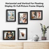 image:imageGolden State Art 11x14 Floating Picture Frame Solid Wood Black2 Pack  Pressed Flower Frame Tempered Glass Front Plexiglass Backdisplay Photo 5x7 to 11x14wall mountingdual hanging orientationBlack