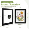 image:imageGolden State Art 11x14 Floating Picture Frame Solid Wood Black2 Pack  Pressed Flower Frame Tempered Glass Front Plexiglass Backdisplay Photo 5x7 to 11x14wall mountingdual hanging orientationBlack