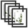 image:imageGolden State Art 11x14 Floating Picture Frame Solid Wood Black2 Pack  Pressed Flower Frame Tempered Glass Front Plexiglass Backdisplay Photo 5x7 to 11x14wall mountingdual hanging orientationBlack