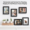 image:imageGolden State Art 11x14 Floating Picture Frame Solid Wood Black2 Pack  Pressed Flower Frame Tempered Glass Front Plexiglass Backdisplay Photo 5x7 to 11x14wall mountingdual hanging orientationBlack