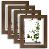 image:imageGolden State Art 11x14 Floating Picture Frame Solid Wood Black2 Pack  Pressed Flower Frame Tempered Glass Front Plexiglass Backdisplay Photo 5x7 to 11x14wall mountingdual hanging orientationBrown