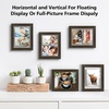 image:imageGolden State Art 11x14 Floating Picture Frame Solid Wood Black2 Pack  Pressed Flower Frame Tempered Glass Front Plexiglass Backdisplay Photo 5x7 to 11x14wall mountingdual hanging orientationDark Brown