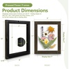 image:imageGolden State Art 11x14 Floating Picture Frame Solid Wood Black2 Pack  Pressed Flower Frame Tempered Glass Front Plexiglass Backdisplay Photo 5x7 to 11x14wall mountingdual hanging orientationDark Brown