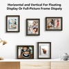 image:imageGolden State Art 11x14 Floating Picture Frame Solid Wood Black2 Pack  Pressed Flower Frame Tempered Glass Front Plexiglass Backdisplay Photo 5x7 to 11x14wall mountingdual hanging orientationDark Brown