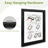 image:imageGolden State Art 11x14 Floating Picture Frame Solid Wood Black2 Pack  Pressed Flower Frame Tempered Glass Front Plexiglass Backdisplay Photo 5x7 to 11x14wall mountingdual hanging orientationBlack