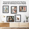 image:imageGolden State Art 11x14 Floating Picture Frame Solid Wood Black2 Pack  Pressed Flower Frame Tempered Glass Front Plexiglass Backdisplay Photo 5x7 to 11x14wall mountingdual hanging orientationBlack