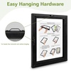 image:imageGolden State Art 11x14 Floating Picture Frame Solid Wood Black2 Pack  Pressed Flower Frame Tempered Glass Front Plexiglass Backdisplay Photo 5x7 to 11x14wall mountingdual hanging orientationBlack