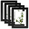 image:imageGolden State Art 11x14 Floating Picture Frame Solid Wood Black2 Pack  Pressed Flower Frame Tempered Glass Front Plexiglass Backdisplay Photo 5x7 to 11x14wall mountingdual hanging orientationBlack