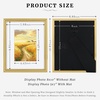image:imageGolden State Art 11x14 Gold Rope Trim Picture Frame Real Glass  Fits 8x10 Photo With Mat Fits 11x14 Photo Without Mat White Mat Horizontal or Vertical Display Gold 1 Pack2 Pack