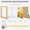 image:imageGolden State Art 11x14 Gold Rope Trim Picture Frame Real Glass  Fits 8x10 Photo With Mat Fits 11x14 Photo Without Mat White Mat Horizontal or Vertical Display Gold 1 Pack2 Pack