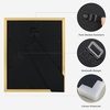 image:imageGolden State Art 11x14 Gold Rope Trim Picture Frame Real Glass  Fits 8x10 Photo With Mat Fits 11x14 Photo Without Mat White Mat Horizontal or Vertical Display Gold 1 Pack2 Pack
