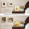 image:imageGolden State Art 11x14 Gold Rope Trim Picture Frame Real Glass  Fits 8x10 Photo With Mat Fits 11x14 Photo Without Mat White Mat Horizontal or Vertical Display Gold 1 Pack1 Pack