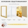 image:imageGolden State Art 11x14 Gold Rope Trim Picture Frame Real Glass  Fits 8x10 Photo With Mat Fits 11x14 Photo Without Mat White Mat Horizontal or Vertical Display Gold 1 Pack1 Pack