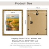 image:imageGolden State Art 11x14 Gold Vintage Bamboo Frame for 8x10 PhotoSolid Wood  Fit For 14x11 Picture Without Mat Real GlassGold 1 Pack2 Pack