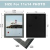 image:imageGolden State Art 11x14 Picture Frame  Rustic Solid Wood with HD Plexiglass  11 x 14 Picture Frame for Wall Mounting  Horizontal and Vertical Display  Distressed Grey