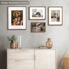 image:imageGolden State Art 11x14 Picture Frame Rounded Corner Brown Wood with Glass  11x14 Matted 8x10 with White Mat Horizontal amp Vertical for Wall Fit Family amp Friend Photo Home Decor Holiday amp Party GiftBrown