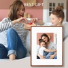 image:imageGolden State Art 11x14 Picture Frame Rounded Corner Brown Wood with Glass  11x14 Matted 8x10 with White Mat Horizontal amp Vertical for Wall Fit Family amp Friend Photo Home Decor Holiday amp Party GiftBrown