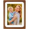 image:imageGolden State Art 11x14 Picture Frame Rounded Corner Brown Wood with Glass  11x14 Matted 8x10 with White Mat Horizontal amp Vertical for Wall Fit Family amp Friend Photo Home Decor Holiday amp Party GiftBrown