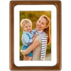 image:imageGolden State Art 11x14 Picture Frame Rounded Corner Brown Wood with Glass  11x14 Matted 8x10 with White Mat Horizontal amp Vertical for Wall Fit Family amp Friend Photo Home Decor Holiday amp Party GiftBrown