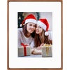 image:imageGolden State Art 11x14 Picture Frame Rounded Corner Brown Wood with Glass  11x14 Matted 8x10 with White Mat Horizontal amp Vertical for Wall Fit Family amp Friend Photo Home Decor Holiday amp Party GiftBrown