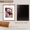 image:imageGolden State Art 11x14 Picture Frame Rounded Corner Brown Wood with Glass  11x14 Matted 8x10 with White Mat Horizontal amp Vertical for Wall Fit Family amp Friend Photo Home Decor Holiday amp Party GiftBrown