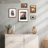 image:imageGolden State Art 11x14 Picture Frame Rounded Corner Brown Wood with Glass  11x14 Matted 8x10 with White Mat Horizontal amp Vertical for Wall Fit Family amp Friend Photo Home Decor Holiday amp Party GiftBrown