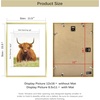 image:imageGolden State Art 11x14 Picture Frame for 8x10 Pictures PlasticPlexiglass  Fits 8x10 with MatFits 11x14 without Mat Horizontal or Vertical Display Wall Mount Display Thin Border Gold 3 PackGold