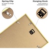 image:imageGolden State Art 11x14 Picture Frame for 8x10 Pictures PlasticPlexiglass  Fits 8x10 with MatFits 11x14 without Mat Horizontal or Vertical Display Wall Mount Display Thin Border Gold 3 PackGold