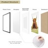 image:imageGolden State Art 11x14 Picture Frame for 8x10 Pictures PlasticPlexiglass  Fits 8x10 with MatFits 11x14 without Mat Horizontal or Vertical Display Wall Mount Display Thin Border Gold 3 PackBlack