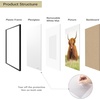 image:imageGolden State Art 11x14 Picture Frame for 8x10 Pictures PlasticPlexiglass  Fits 8x10 with MatFits 11x14 without Mat Horizontal or Vertical Display Wall Mount Display Thin Border Gold 3 PackBlack