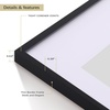 image:imageGolden State Art 11x14 Picture Frame for 8x10 Pictures PlasticPlexiglass  Fits 8x10 with MatFits 11x14 without Mat Horizontal or Vertical Display Wall Mount Display Thin Border Gold 3 PackBlack