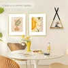 image:imageGolden State Art 11x14 Picture Frame for 8x10 Pictures PlasticPlexiglass  Fits 8x10 with MatFits 11x14 without Mat Horizontal or Vertical Display Wall Mount Display Thin Border Gold 3 PackGold