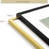 image:imageGolden State Art 11x14 Picture Frame for 8x10 Pictures PlasticPlexiglass  Fits 8x10 with MatFits 11x14 without Mat Horizontal or Vertical Display Wall Mount Display Thin Border Gold 3 PackBlack