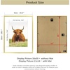 image:imageGolden State Art 11x14 Picture Frame for 8x10 Pictures PlasticPlexiglass  Fits 8x10 with MatFits 11x14 without Mat Horizontal or Vertical Display Wall Mount Display Thin Border Gold 3 PackGold