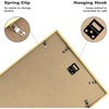 image:imageGolden State Art 11x14 Picture Frame for 8x10 Pictures PlasticPlexiglass  Fits 8x10 with MatFits 11x14 without Mat Horizontal or Vertical Display Wall Mount Display Thin Border Gold 3 PackGold