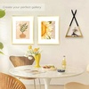 image:imageGolden State Art 11x14 Picture Frame for 8x10 Pictures PlasticPlexiglass  Fits 8x10 with MatFits 11x14 without Mat Horizontal or Vertical Display Wall Mount Display Thin Border Gold 3 PackGold