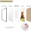 image:imageGolden State Art 11x14 Picture Frame for 8x10 Pictures PlasticPlexiglass  Fits 8x10 with MatFits 11x14 without Mat Horizontal or Vertical Display Wall Mount Display Thin Border Gold 3 PackBlack
