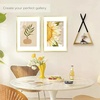 image:imageGolden State Art 11x14 Picture Frame for 8x10 Pictures PlasticPlexiglass  Fits 8x10 with MatFits 11x14 without Mat Horizontal or Vertical Display Wall Mount Display Thin Border Gold 3 PackGold